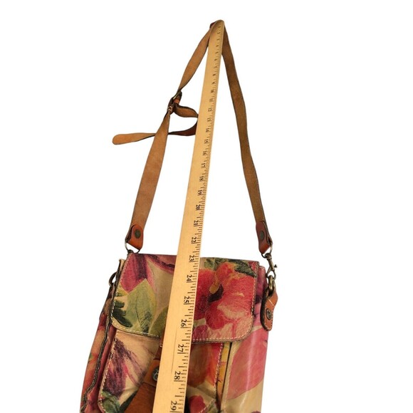 PATRICIA NASH Floral Flap Leather Crossbody Bag Purse - Picture 14 of 16